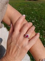 Vicenza - Piazzetta Palladio 2 - Ring Crivelli Woman RUBINO in White Gold Rubino 1.42 Ct 024-0530C RB - 024-0530C RB